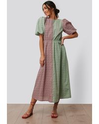 NA-KD Midipofjurk - Meerkleurig