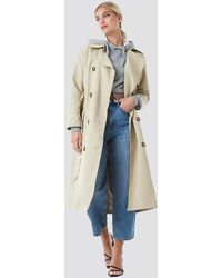 NA-KD Pocket Detail Trenchcoat - Naturel
