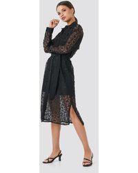 Trendyol Milla Lace Midi Dress - Schwarz