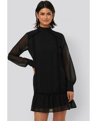 NA-KD Maxi-jurk - Zwart