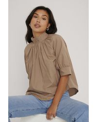 Trendyol Bluse Mit Detail - Braun