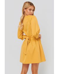 NA-KD Minikleid - Gelb