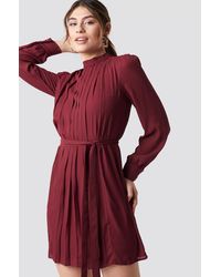 Trendyol Ruffle Detailed Mini Dress - Rot