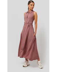 NA-KD Trend Ärmelloses Kleid - Pink