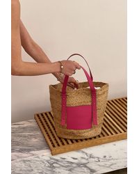 NA-KD Pink Pocket Detail Beach Bag