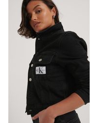 Calvin Klein Trucker-Jacke - Schwarz