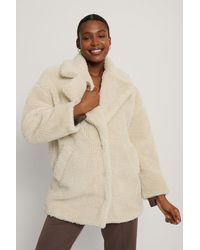 black fluffy teddy coat