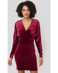 Trendyol Low-cut Neckline Mini Dress - Rood