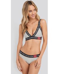 Calvin Klein Bikini Coordinate Cotton Panties - Grau