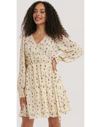 NA-KD Miniwikkeljurk Met Structuur - Naturel