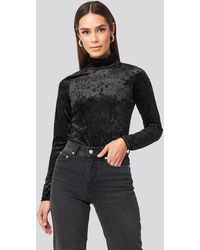 Rut&Circle Vera Velvet Top - Zwart