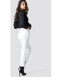Levi's 501 Crop Jeans - Wit