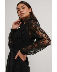 Ida Sjöstedt Kanten Jurk - Zwart