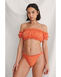 Damen Bekleidung Bademode und Strandmode Bikinis und Badeanzüge NA-KD Amalie Star x Bikini-Höschen mit Raffung 