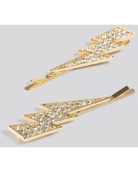 Missoma Gold Double Molten Hair Clip Save 23 Lyst