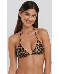 NA-KD Triangle Bikini Top - Marron