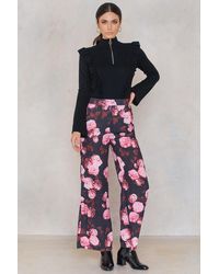 NA-KD High Waist Flared Pants - Roze