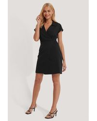 Trendyol Double Breasted Collar Dress - Schwarz