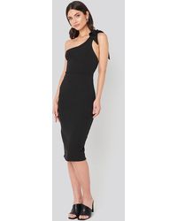 Trendyol Bow Back Detailed Midi Dress - Zwart