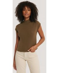 NA-KD Gilet - Brown - Bruin