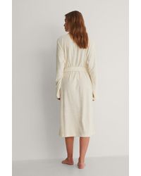 NA-KD Offwhite Organic Terry Cloth Robe