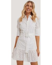 NA-KD Trend Minikleid - Weiß