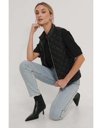 Mango Gewatteerd Vest - Zwart