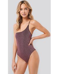 Trendyol Lurex One Shoulder Swimsuit - Meerkleurig