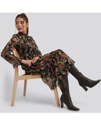 Trendyol Patterned Midi Dress - Meerkleurig