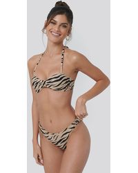 NA-KD Side Knot High Cut Bikini - Meerkleurig