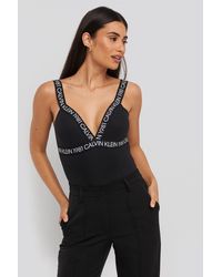 Calvin Klein Cotton Bodysuit - Schwarz