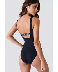 calvin klein cheeky scooped one piece