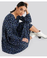 Trendyol Patterned Maxi Dress - Blauw