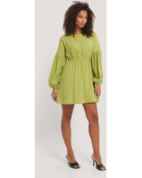 NA-KD Miniballonjurk - Groen