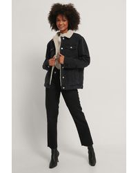 NA-KD Spijkerjack - Zwart