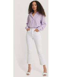 NA-KD Kick-flare Skinny Jeans - Wit