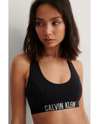 Calvin Klein Bralette Swim Top - Zwart