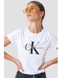 Calvin Klein Calvin Klein - T-shirt Met Logo - Wit