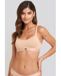 Tommy Hilfiger Flag Core Coordinate Thong - Naturel