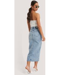 dr denim maxi skirt