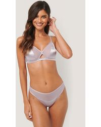 NA-KD Lingerie String - Paars
