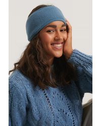 Haarspangen und Haarschmuck Damen Accessoires Haarbänder NA-KD Fleece Accessories Stirnband in Blau 