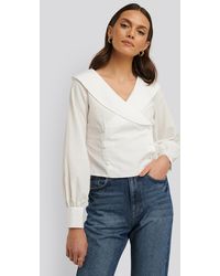 Trendyol White Buttoned Detailed Blouse