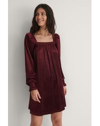 NA-KD Fluwelen Mini-jurk - Meerkleurig