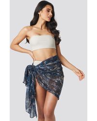 NA-KD Square Shape Sarong - Blauw