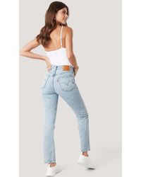 Levi's 501 Crop Jeans - Blauw