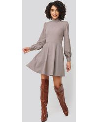 Trendyol Multi Colored Patterned Mini Dress - Grijs