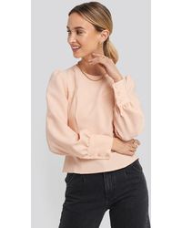 Trendyol Puff Sleeve Short Blouse - Mehrfarbig