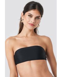 NA-KD Bandeau Bikini Top - Zwart