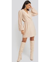 NA-KD Party Sparkling Blazer Dress - Mettallic